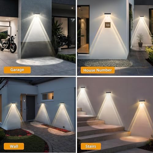 Solar Fence Lights Outdoor, 20 Pack Fence Lights Solar Powered, 3 Color Modes Warm/Natural/Cool White (3000K/4000K/6000K), IP67 Waterproof Dusk to Dawn Solar Lights for Fence, Backyard, Patio, Deck - Image 7