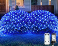 JMEXSUSS Blue Christmas Net Lights, 360 LED, 12ft x 5ft, Plug in by JMEXSUSS