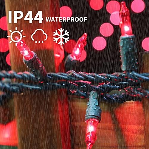 LAMPHOME Pink String Lights, 300LED 63.8FT 2 Pack 150L Green Wire Plug in Christmas Lights Decor, Pink Halloween Decor Fairy Lights for Bedroom Indoor Outdoor Girl Room Decorations - Image 4