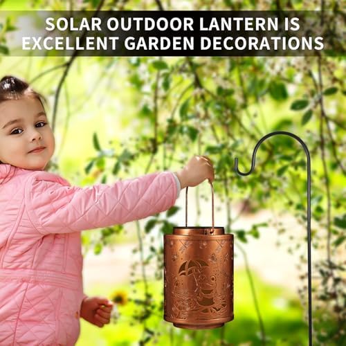 Frogs Solar Lanterns Metal Hanging Garden Decor Birthday Gifts for Women - Image 7