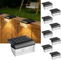 Solar Fence Lights Outdoor 8 Pack - Deck Lights 3000k Fence Lights Solar Powered, IP55 Waterproof LED Solar Step Light for Outdoor Stairs, Deck, Patio, Yard, Backyard, Garden(Warm White) by Unknown