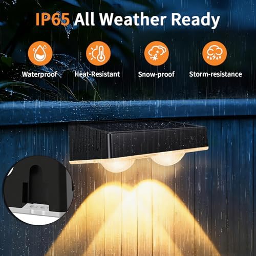 4-Pack Magnetic Solar Lights, 3 in1 IP65 Waterproof 3Modes - Image 5