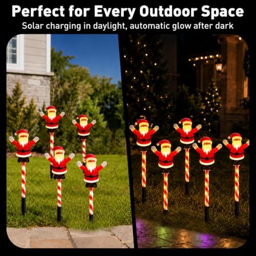 Solar Christmas Lights Outdoor, Yard Decor for Garden, Lawn and Pathway - Image 5
