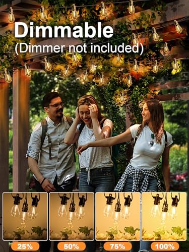 Svater Outdoor String Lights LED 50 FT, LED Patio Light Waterproof IP65 - Image 5