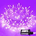 JMEXSUSS 200 LED Purple String Lights Indoor Outdoor Clear Wire by JMEXSUSS