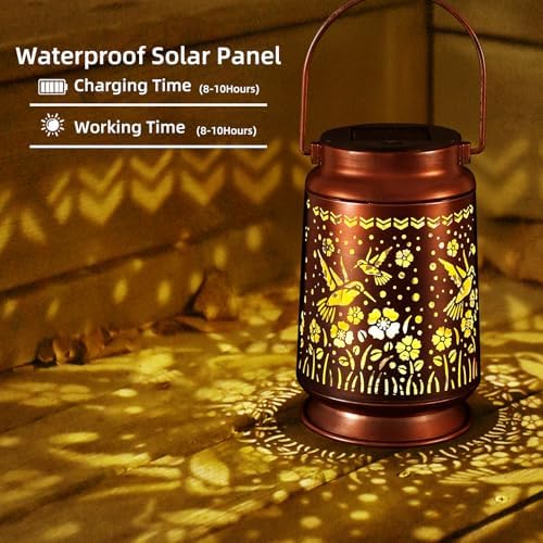 Solar Lanterns Outdoor Waterproof Gifts for Women Grandma Gifts - Image 2