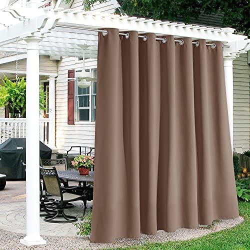 RYB HOME Extra Wide Outdoor Curtains for Patio Waterproof Privacy by RYBHOME