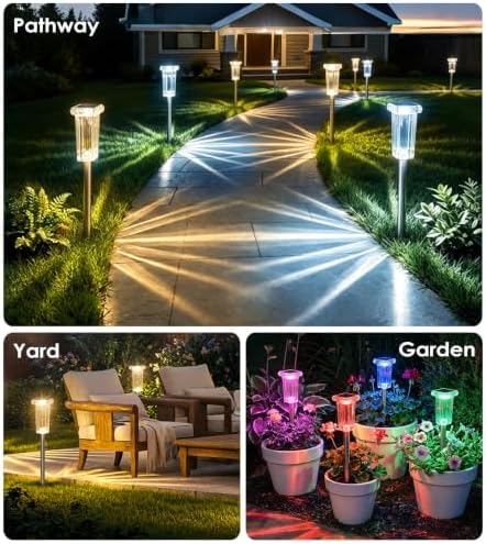 DenicMic Pathway Solar Lights Outdoor Waterproof 4 Pack Halloween Decor - Image 4