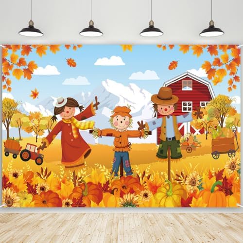AIBIIN Pumpkin Patch Backdrop Fall Backdrops for Photography 7x5ft by AIBIIN