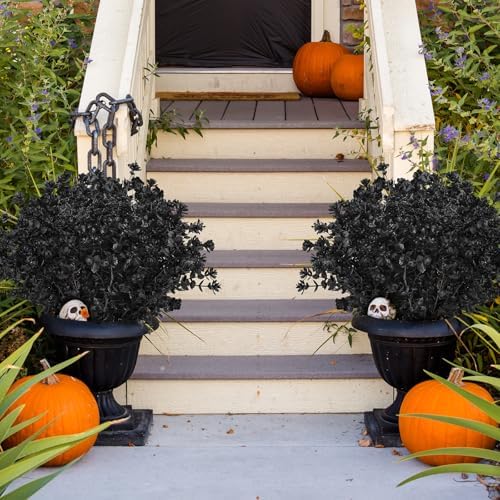 AGIRL Artificial Fall Flowers Fake Mums Outdoor,Faux Plant Porch Decor Home - Image 6