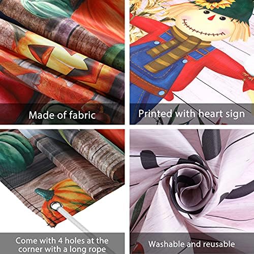 Fall Thanksgiving party Backdrop Extra Large Thanksgiving Decorations Outdoor Yard Banners Fall Thanks Harvest Photography Backdrop Party Supplies for Autumn Decor, 72.8 x 43.3 Inch - Image 3