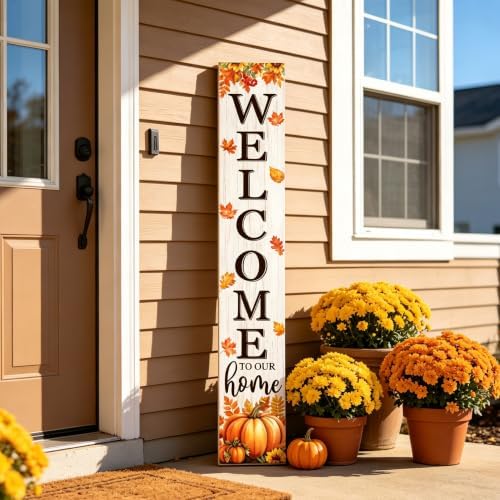 Fall Welcome To Our Home Porch Sign 47" - Image 3