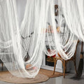 300 x 80 Inch Halloween Creepy Cloth, White Halloween Scary Spooky Cloth by Watayo
