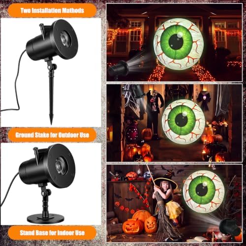 Halloween Projector Light Outdoor 3D Eyeball Scary - Image 2