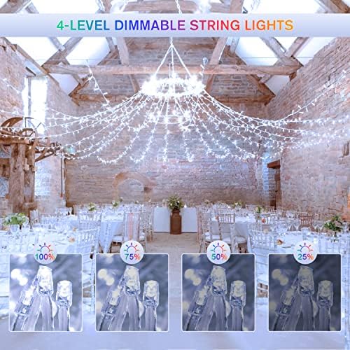 JMEXSUSS 500 LED White & Multicolor Color Changing String Lights, - Image 6