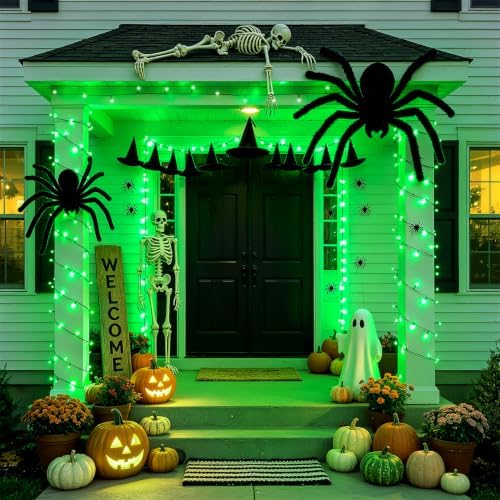 JMEXSUSS 250 LED Green Christmas Lights, 91.5ft Halloween Lights Plug in - Image 6