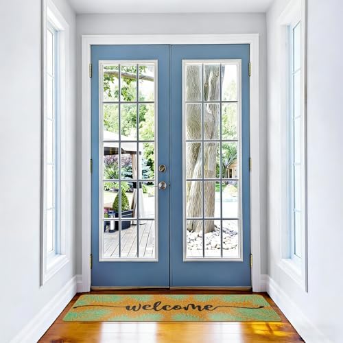 Long Doormat 48x 16 inch Front Door Mat Palm Leaf Doormat Door Mat Welcome Mat for Front Door Porch Entrance Decor - Image 5