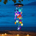 Solar Wind Chimes of Outside, Colorful Solar Shell Gift for Mom Grandma by Zeiliuled