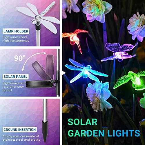 SOLPEX Solar Garden Lights Decor Butterfly Path Lights Outdoor Decorations - Image 4