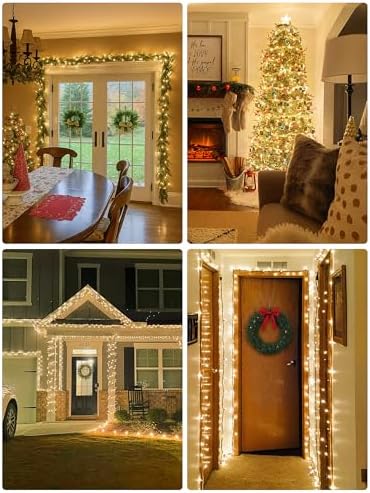 woohaha Christmas Lights,2 Pack 13ft 50 Count Incandescent Bulb Green Wire String Lights Connectable, Mini String Light for Indoor Outdoor Garden Tree Wedding Party Decoration (Warm White) - Image 3