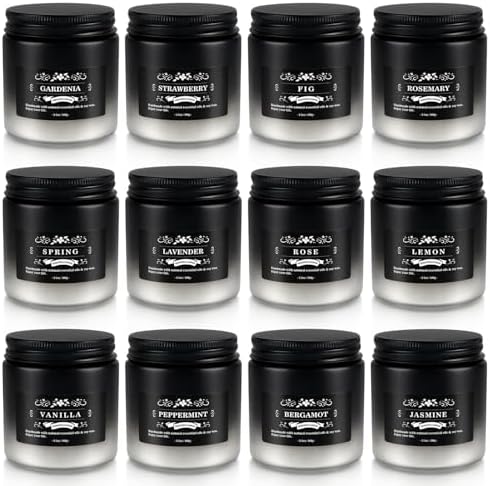 12 Pack Scented Candles Gift Set for Men Women - 3.5oz Soy Blend Jar Candles, 150+ Hours Long Lasting Aromatherapy Candle, Gifts for Mom Dad Husband Boyfriend, Mother's Day Birthday Valentine Christma - Image 2