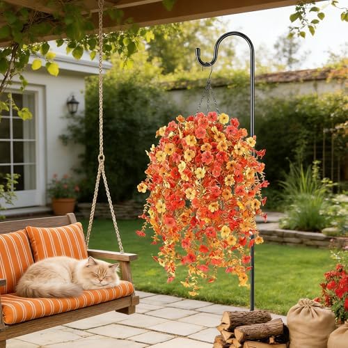 Artificial Fall Flowers for Outdoors UV Resistant Autumn Decor - Image 2