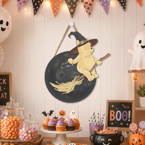 Halloween Door Decorations Funny Bear Sign for Baby Shower Home Porch - Image 4