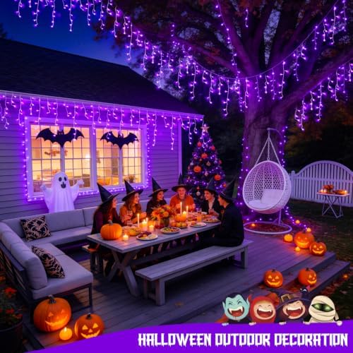 JMEXSUSS Purple Halloween Lights Outdoor, 800 LED - Image 6