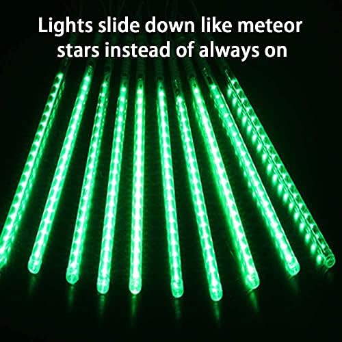 High Brightness 10 Tube 540 LED 20 Inch Meteor Shower Rain Lights Cascading Falling Rain Outdoor Lights for Christmas Roof Eaves Tree Decoration Icicle Raindrop(Can Connect 100 Sets) - Image 4