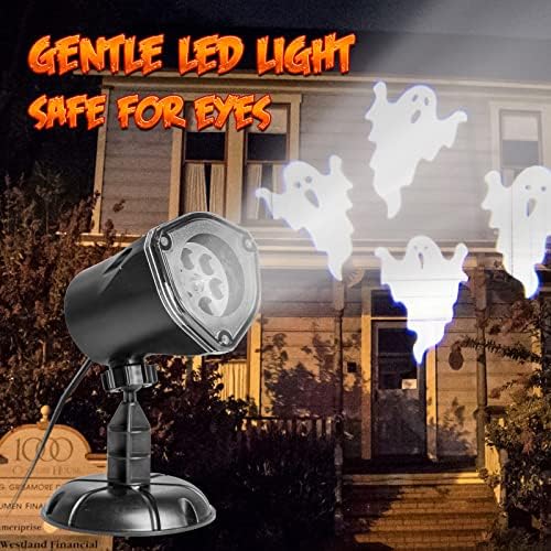 PEIDUO Halloween Projector Lights, Rotating Ghost Projector Halloween, Waterproof Outdoor Halloween Projector, Landscape, Yard, Patio, Garden, Party Decor - Image 4