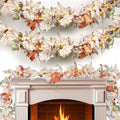Fall Decorations for Home 9FT Plug in Fall Lights with 50 Warm Incandescent Bulbs UL Certified Connectable Lighted Thanksgiving Garland for Indoor Outdoor Autumn Halloween Harvest Decorations by Meknow