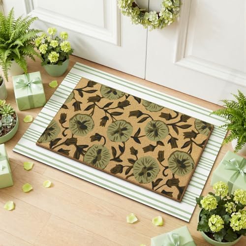 Tinideya 2 23.6 X 35.4 Inches Floral Green Brown - Image 6