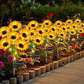 6 Pack Sunflower Solar Garden Lights Decorative Solar Landscape Lights by TEDOF