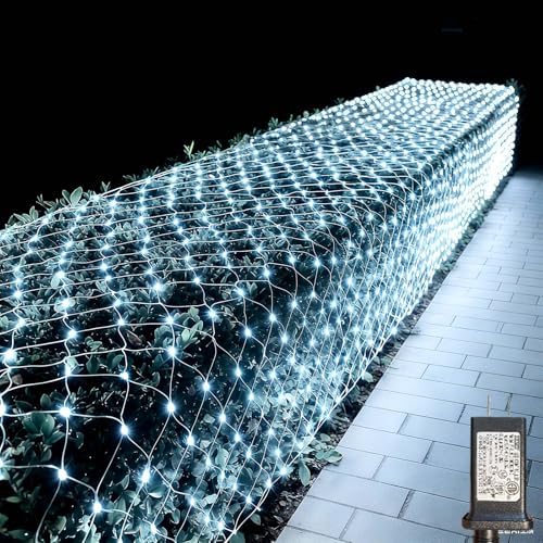 LitHome 34.5FT x 5FT Christmas Net Lights Outdoor Mesh Lights Connectable by LitHome
