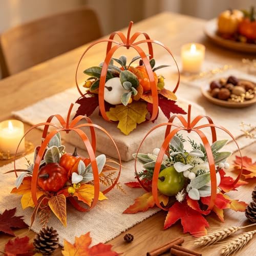 winemana Fall Centerpieces for Tables Thanksgiving Tabletop Decorations by winemana