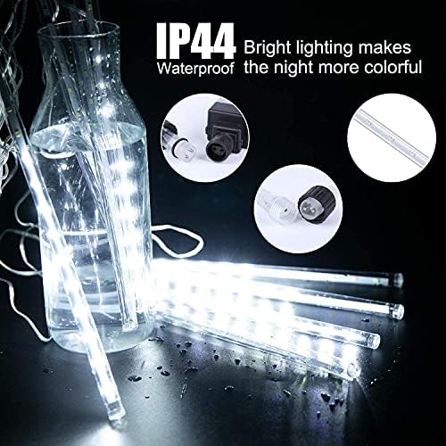 Brightown Christmas Lights Outdoor, 16 Inch 10 Tube 360 LED Icicle Lights - Image 6