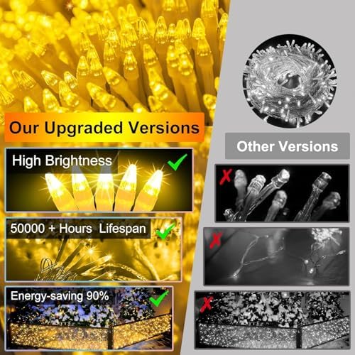 1332 LED 132FT Christmas Lights,296 Drops Icicle Lights with 12 Modes - Image 6