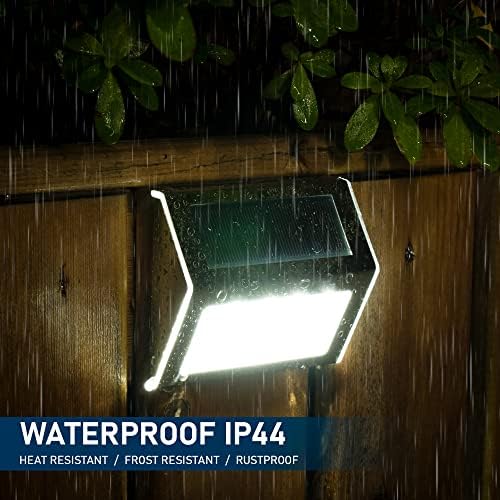 SOLPEX Solar Fence Lights, 12 Pack, Waterproof, Cold White - Image 6