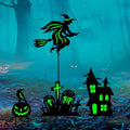 BRIGHTDECK 3 Pcs Halloween Witch Yard Signs Metal Stakes Outdoor Decoration by BRIGHTDECK