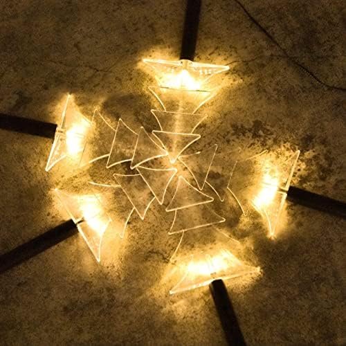 BRIGHTDECK Solar Christmas Tree Pathway Lights Outdoor Decorations, 5 Pack - Image 5