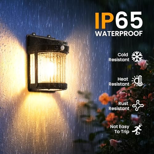 PEVOROS Solar Fence Lights Outdoor Waterproof, Fence Deck Lights 8 Pack - Image 5