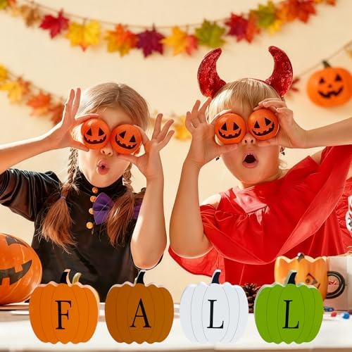 QINJIEJIE Fall Pumpkin Decor Autumn Pumpkin Decorations for Office Desk - Image 4