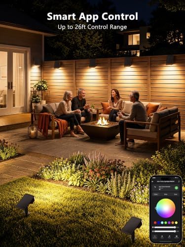 Brizled Solar Halloween Spotlight Outdoor, Smart LED Landscape Light, RGBCW - Image 2