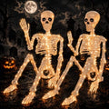 2 Pack Halloween Skeleton Decor 36 Inches (with White Light) by WelcometoDaboot