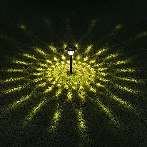 GIGALUMI Metal & Glass Solar Lights Outdoor, 8 Pack LED Garden Lights - Image 7