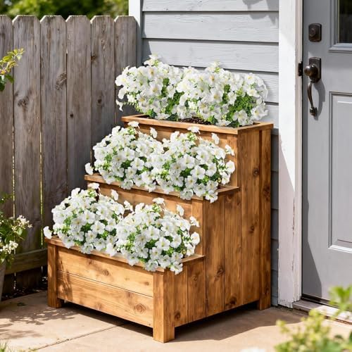 Artificial Fake Petunias Flowers for Outdoors Spring Summer Decoration - Image 6