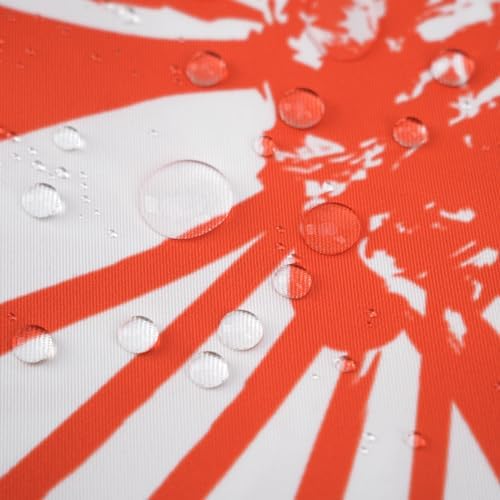 Pyonic Outdoor Waterproof Pillow Covers Pack of 2 Dahlia Water Resistant Decorative Outdoor Pillow Covers 18x18 inch Square Patio Pillows for Funiture Garden,Orange - Image 3