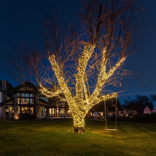 Novelty Lights 24FT 70 LED C6 Outdoor Christmas String Lights, Warm White - Image 4