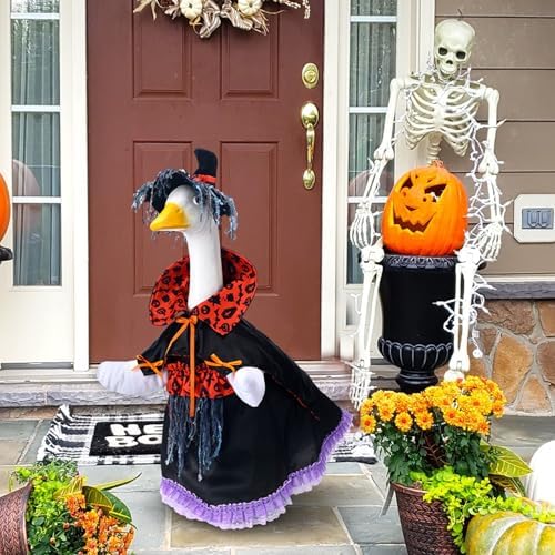 Cutecrop Christmas Goose Outfit 23", Black, Halloween Witch - Image 6