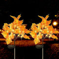 2 Packs Solar Prelit Fall Tree Lights for Outdoor Thanksgiving Decorations, 2 Modes Thanksgiving Solar Lights, Waterproof Maple Tree Solar Fall Lights for Fall Yard Patio Garden by Lmtocs